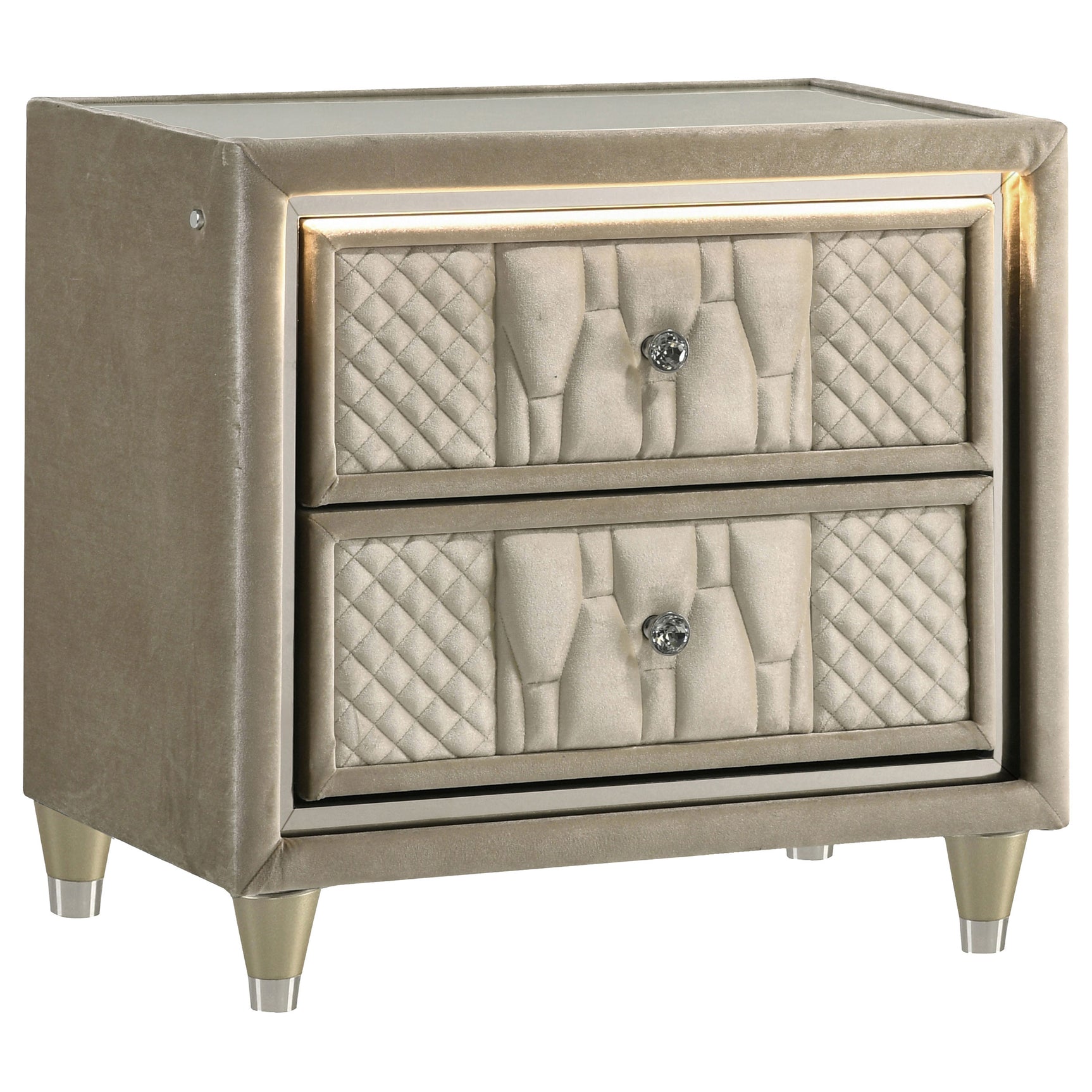 Lorient Ivory/Camel 5-piece California King Bedroom Set - Ornate Home