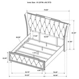 Lorient Ivory/Camel 5-piece Queen Bedroom Set - Ornate Home