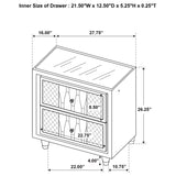 Lorient Ivory/Camel 5-piece Queen Bedroom Set - Ornate Home