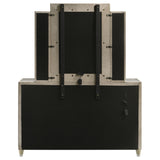 Lorient Ivory/Camel 8-drawer LED Dresser with Mirror - Ornate Home