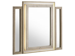 Lorient Ivory/Camel LED Dresser Mirror - Ornate Home