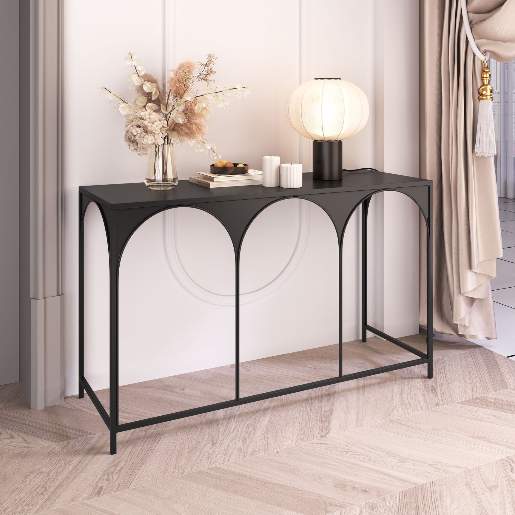 Loriet Black Console Table - Ornate Home