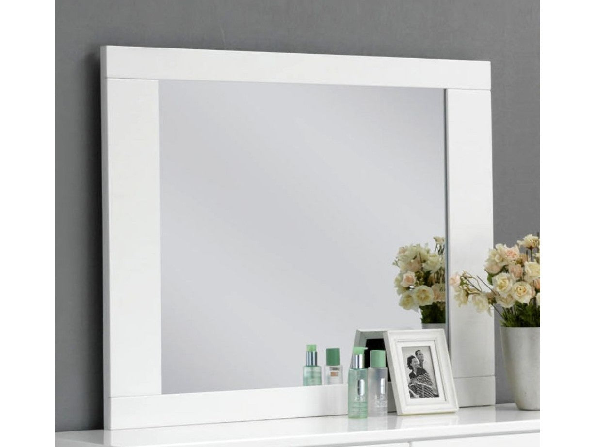 Lorimar White Mirror - Ornate Home