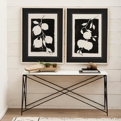 Lorlei Gray Marble Top Console Table