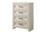 Lorraine Antique White Chest - Ornate Home