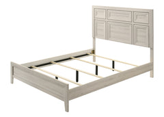 Lorraine Antique White King Panel Bed - Ornate Home