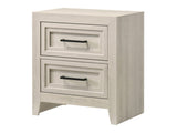 Lorraine Antique White Nightstand - Ornate Home