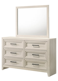 Lorraine Antique White Panel Bedroom Set - Ornate Home