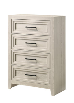 Lorraine Antique White Panel Bedroom Set - Ornate Home