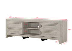 Lorraine Gray TV Stand - Ornate Home