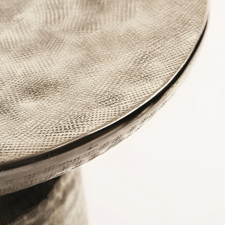 Lorraine Nickel Accent Table - Ornate Home