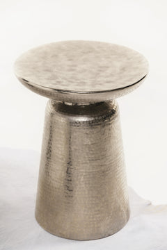 Lorraine Nickel Accent Table - Ornate Home