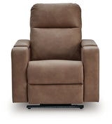 Lorrenton Caramel Glider PWR REC w/Audio System - Ornate Home
