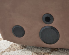 Lorrenton Caramel Glider PWR REC w/Audio System - Ornate Home