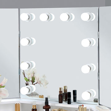 Lorybelle White Vanity Set - Ornate Home