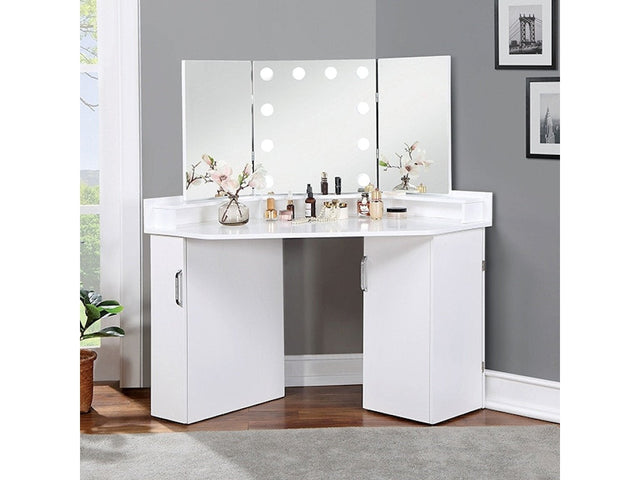 Lorybelle White Vanity Set - Ornate Home