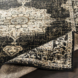 Lostwithiel Black Medallion Rug - Ornate Home