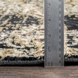 Lostwithiel Black Medallion Rug - Ornate Home