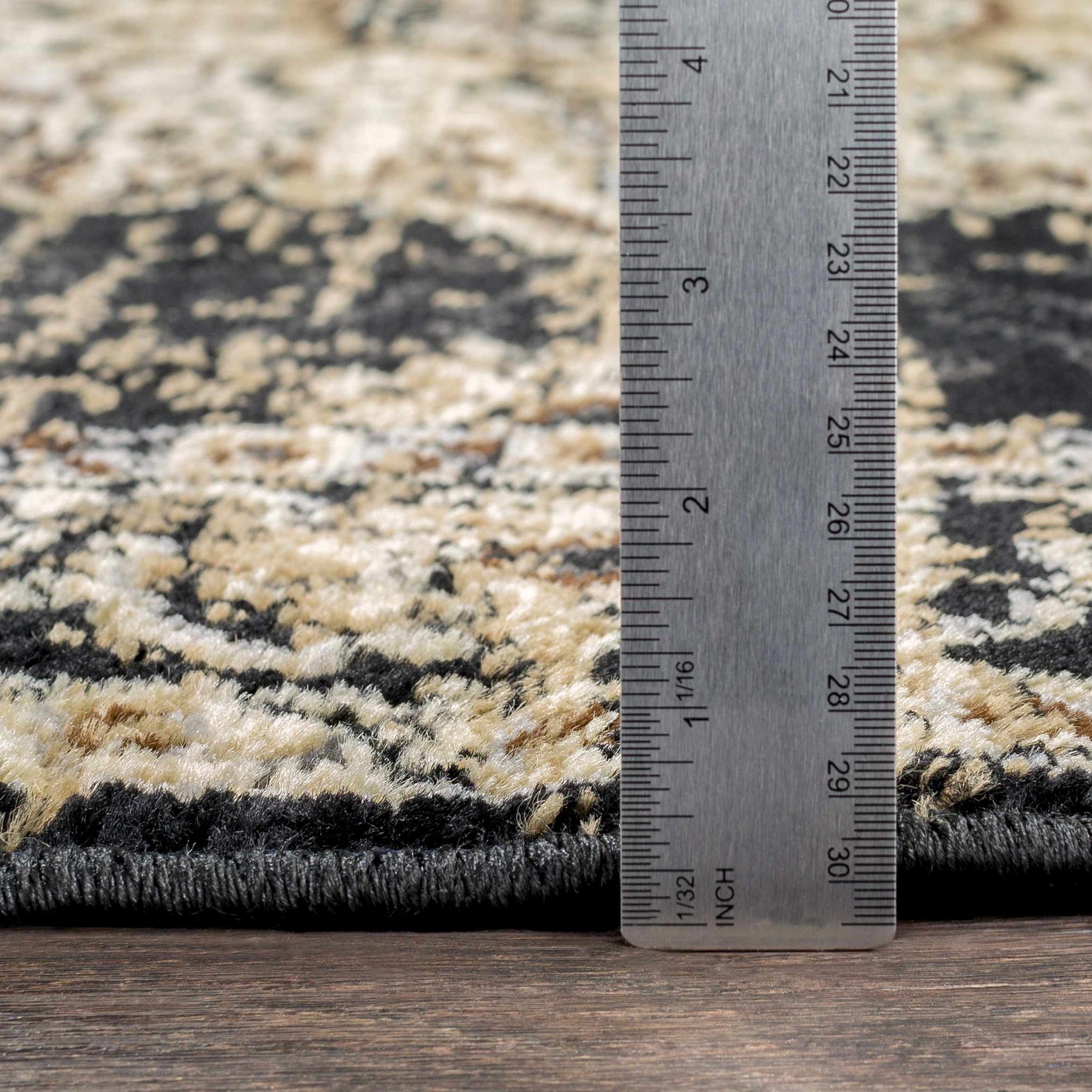 Lostwithiel Black Medallion Rug - Ornate Home