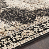 Lostwithiel Black Medallion Rug - Ornate Home