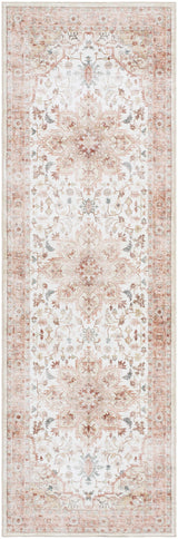 Lotan Pink Medallion Washable Area Rug - Clearance - Ornate Home