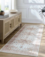 Lotan Pink Medallion Washable Area Rug - Clearance - Ornate Home