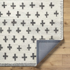 Lotta Light Silver Modern Wool Area Rug - Ornate Home