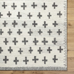 Lotta Light Silver Modern Wool Area Rug - Ornate Home