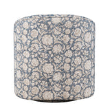 Lottie Blue Swivel Accent Chair - Ornate Home