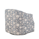Lottie Blue Swivel Accent Chair - Ornate Home