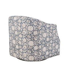 Lottie Blue Swivel Accent Chair - Ornate Home