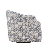 Lottie Blue Swivel Accent Chair - Ornate Home