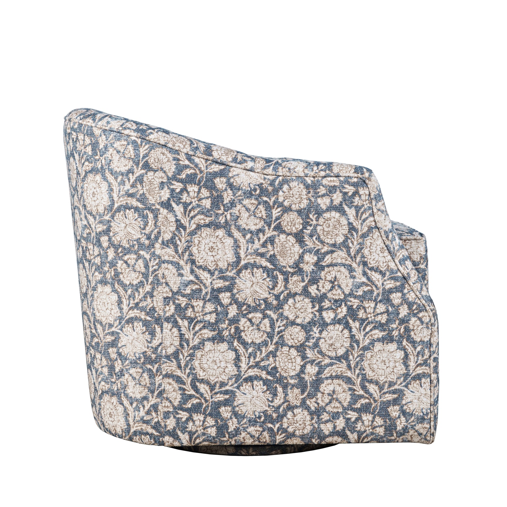 Lottie Blue Swivel Accent Chair - Ornate Home