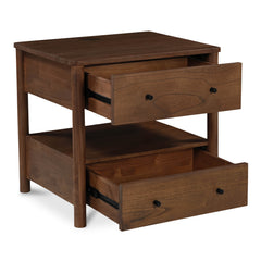 Lottie Brown Charging Nightstand - Ornate Home