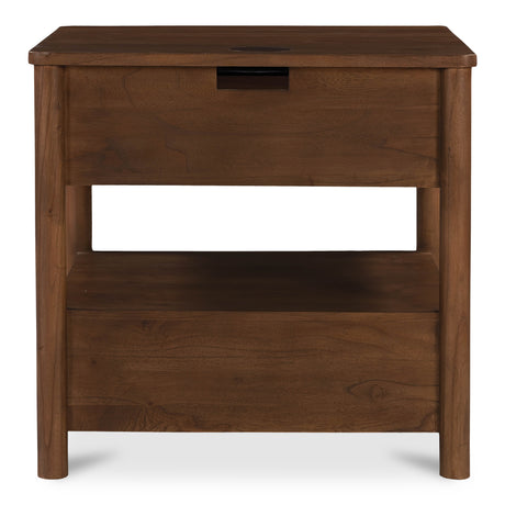 Lottie Brown Charging Nightstand - Ornate Home