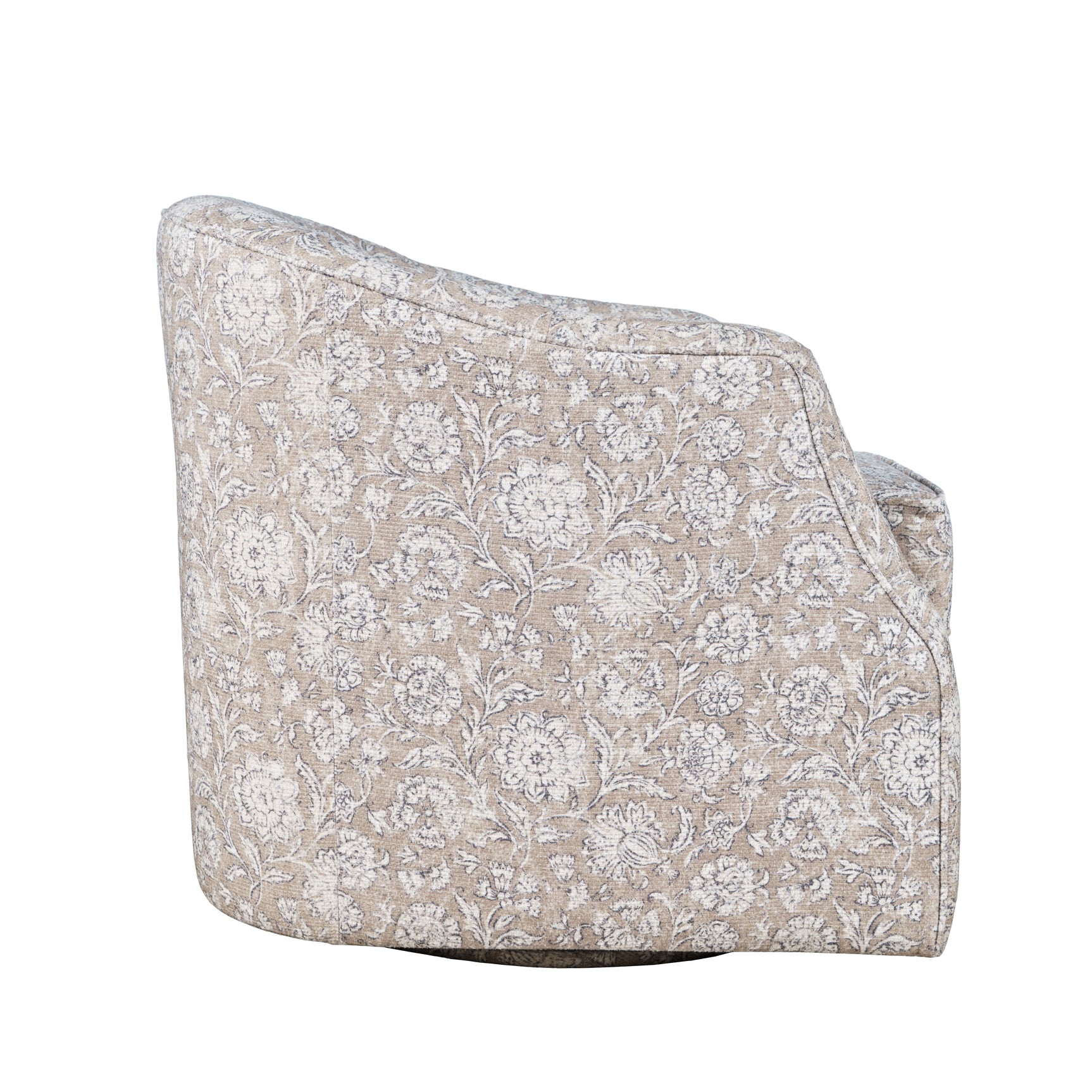 Lottie Sand Swivel Accent Chair - Ornate Home