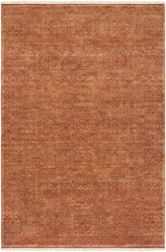 Lottsburg Premium Orange Wool Rug - Clearance - Ornate Home