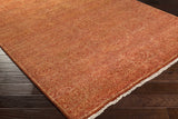 Lottsburg Premium Orange Wool Rug - Clearance - Ornate Home