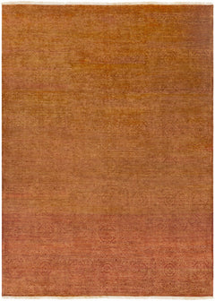 Lottsburg Premium Orange Wool Rug - Clearance - Ornate Home