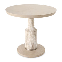 Lotus Bay Sand 40" Round Gathering Table - Ornate Home