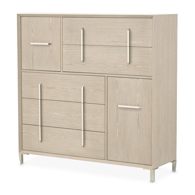 Lotus Bay Sand 5-Drawer Chest - Ornate Home