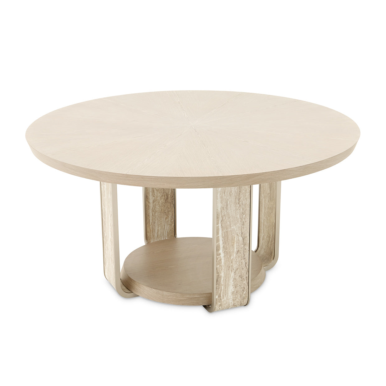 Lotus Bay Sand 60" Round Dining Table - Ornate Home