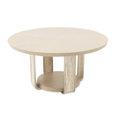 Lotus Bay Sand 60" Round Dining Table - Ornate Home