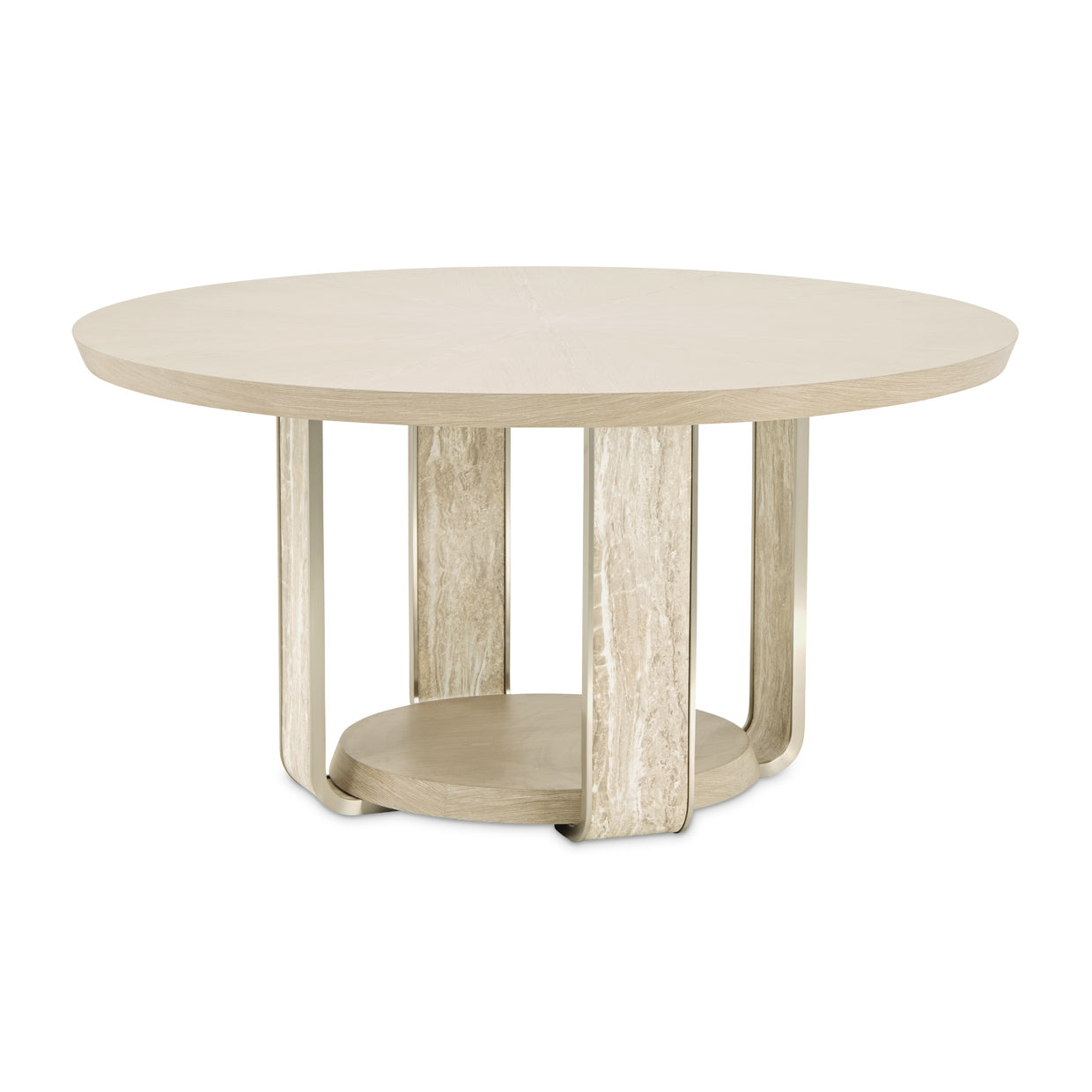 Lotus Bay Sand 60" Round Dining Table - Ornate Home