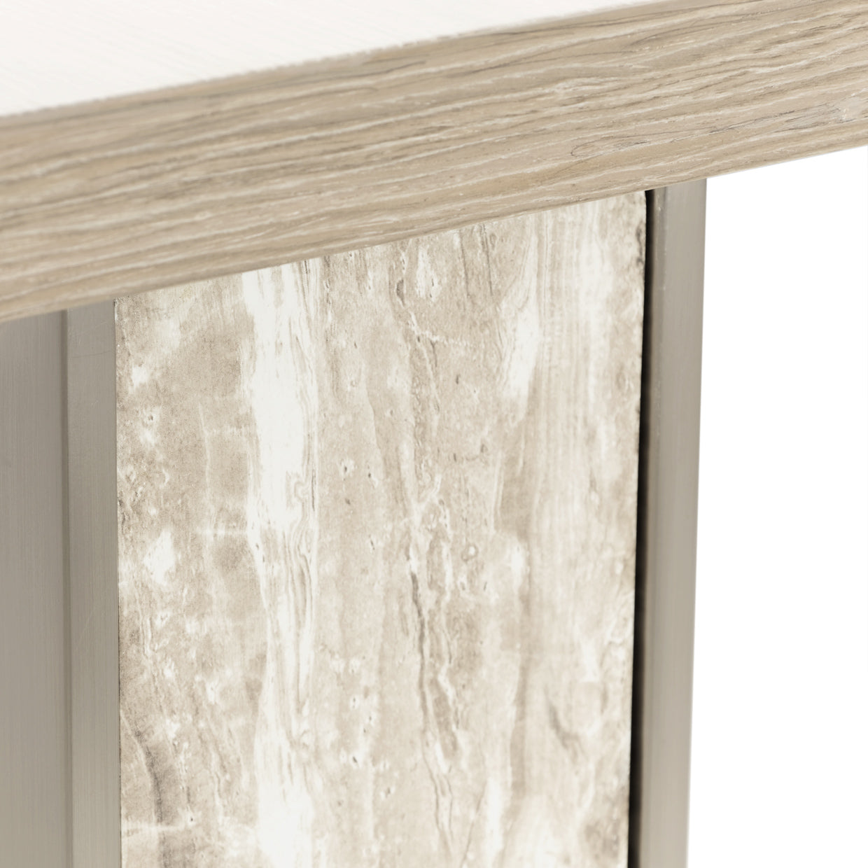 Lotus Bay Sand C-Shaped Accent Table