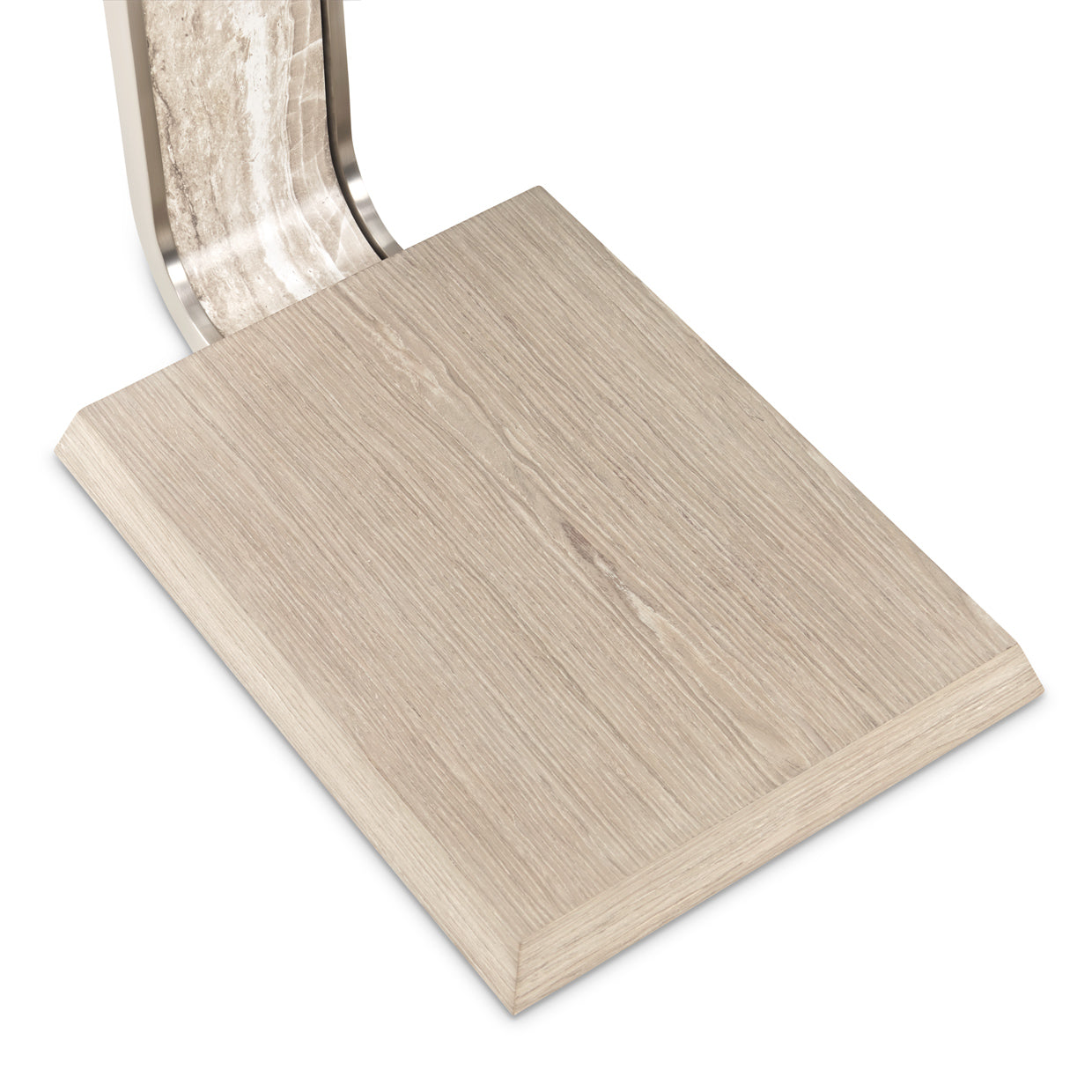 Lotus Bay Sand C-Shaped Accent Table