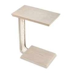 Lotus Bay Sand C-Shaped Accent Table - Ornate Home