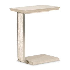 Lotus Bay Sand C-Shaped Accent Table - Ornate Home