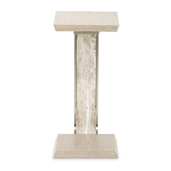 Lotus Bay Sand C-Shaped Accent Table - Ornate Home