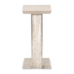 Lotus Bay Sand C-Shaped Accent Table - Ornate Home